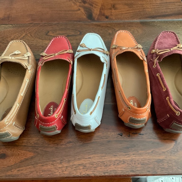 Clark Driving mocs/loafers in hard to find NAVY - Picture 7 of 8